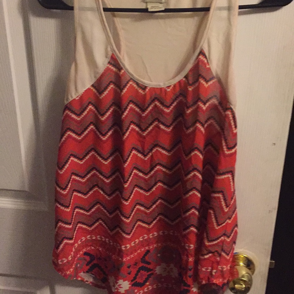 FINAL PRICE Orange textile tank top